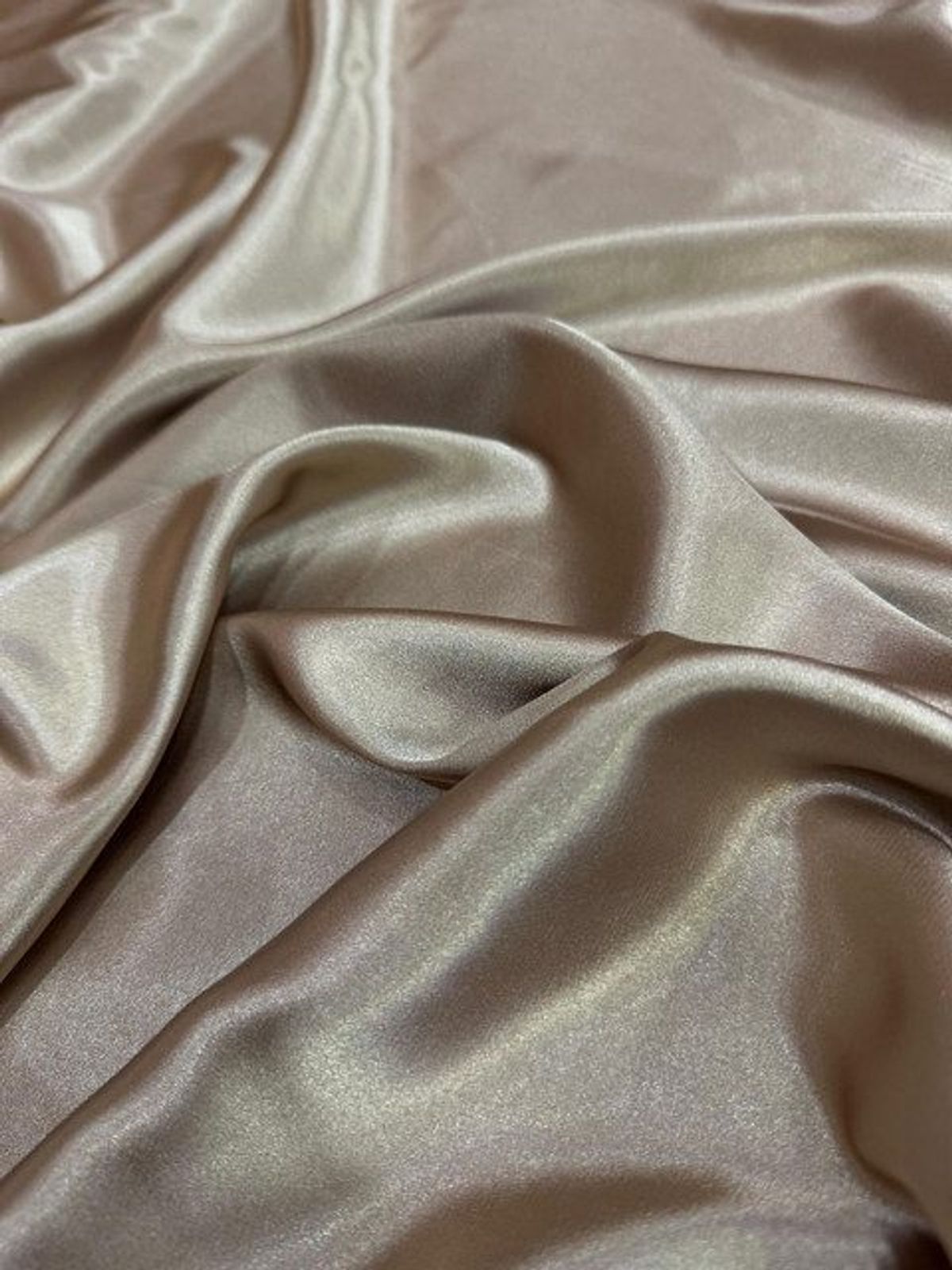 Satin Khaki X Metros | Tela Elegante