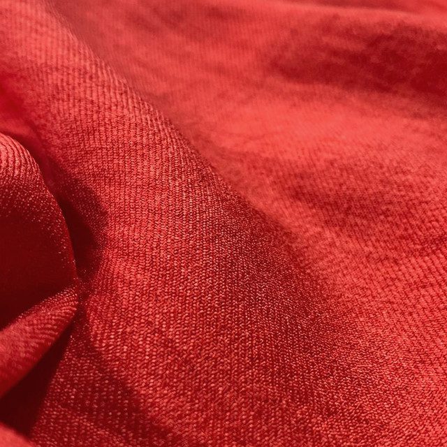 Lino Poliester Rojo Brillante X Metros | Tela Liviana