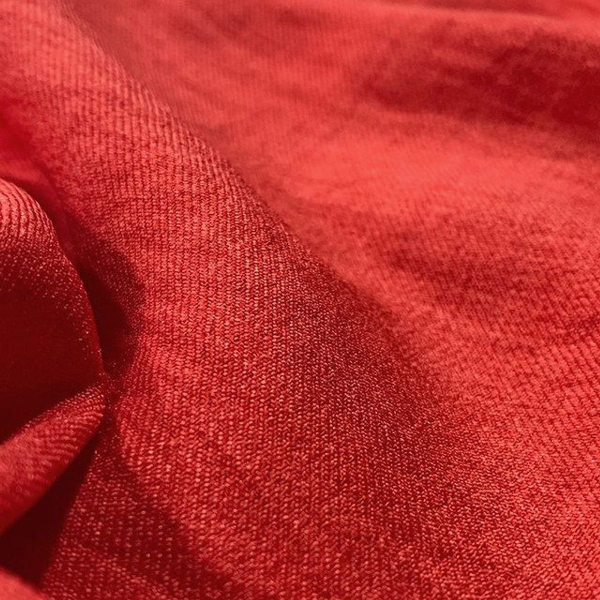 Lino Poliester Rojo Brillante X Metros | Tela Liviana
