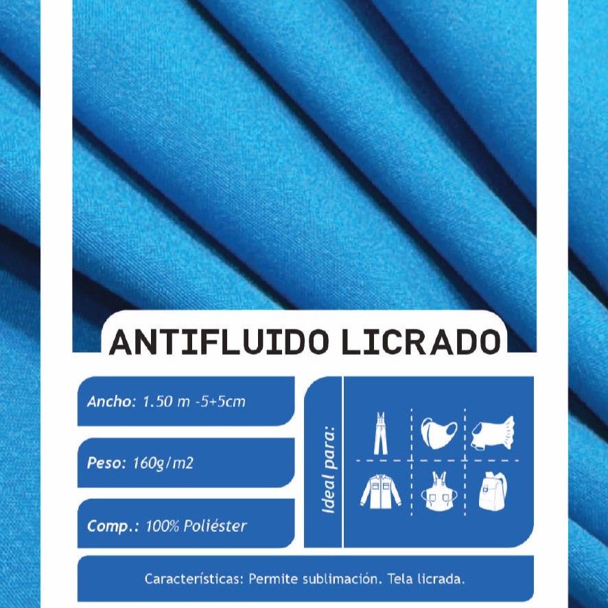Antifluido Licrado Sublimado X Metros | Tela para Uniformes - Vista 2