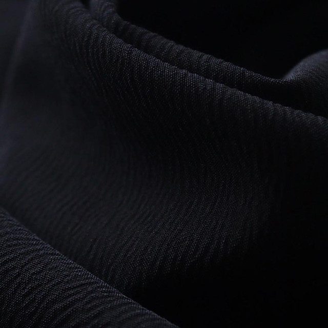 Chifon Crepe Negro X Metros | Tela Liviana