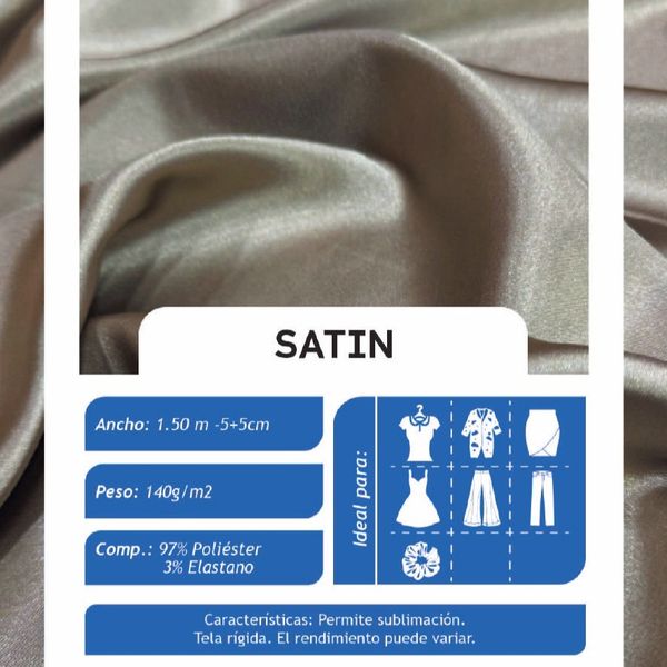 Tela satín sublimada para pijamas