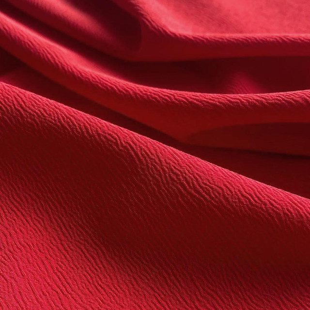 Chifon Crepe Rojo X Metros | Tela Liviana