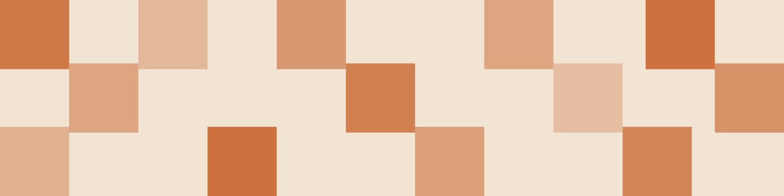 abstract checkered boxes with shades of beige and burnt orange