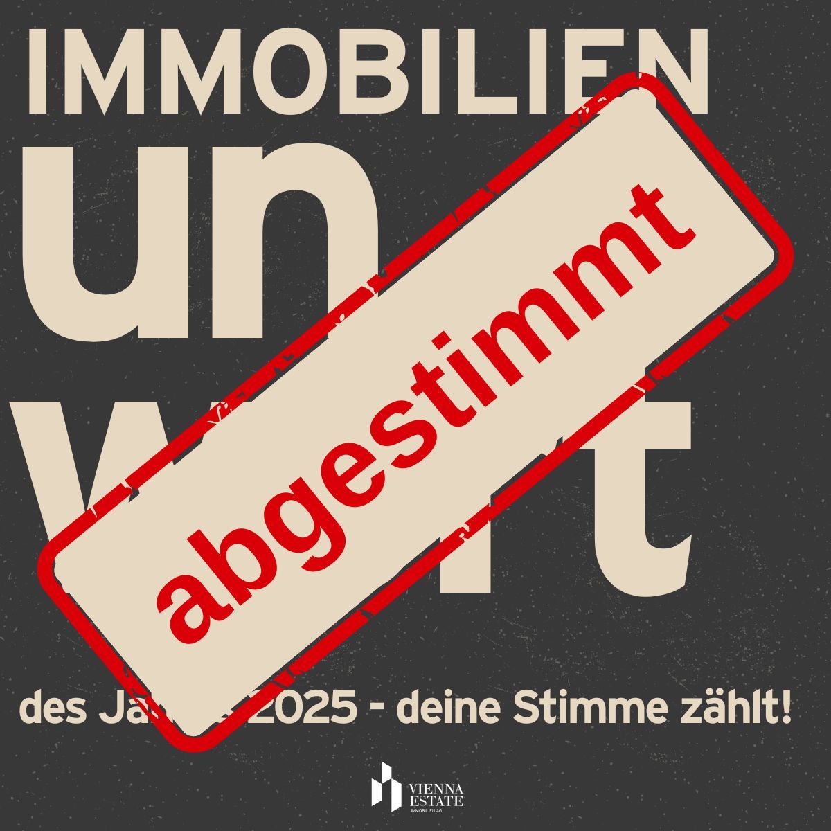 Abgestimmt Immobilien- Unwort