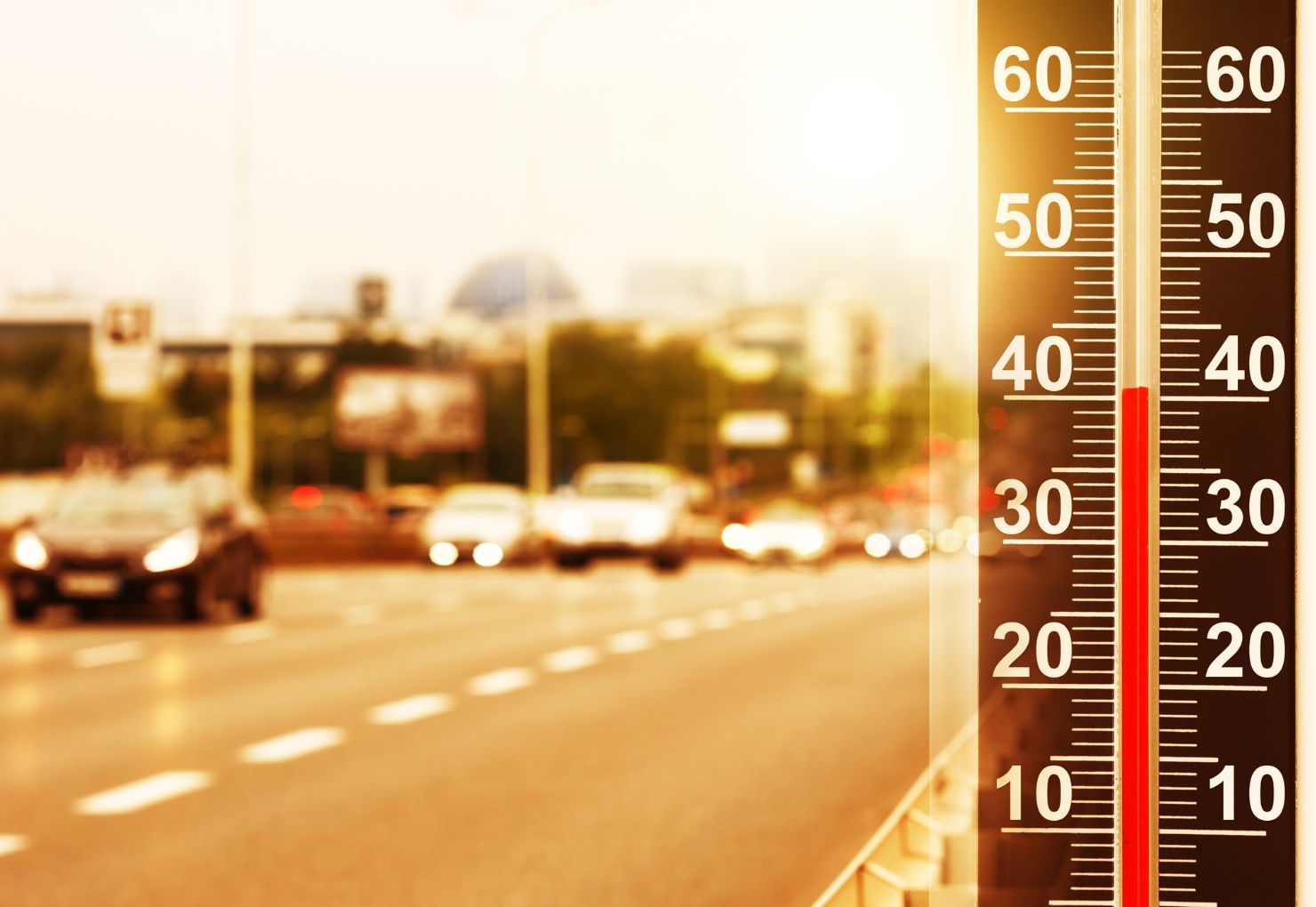 Thermometer Hitze Stadt