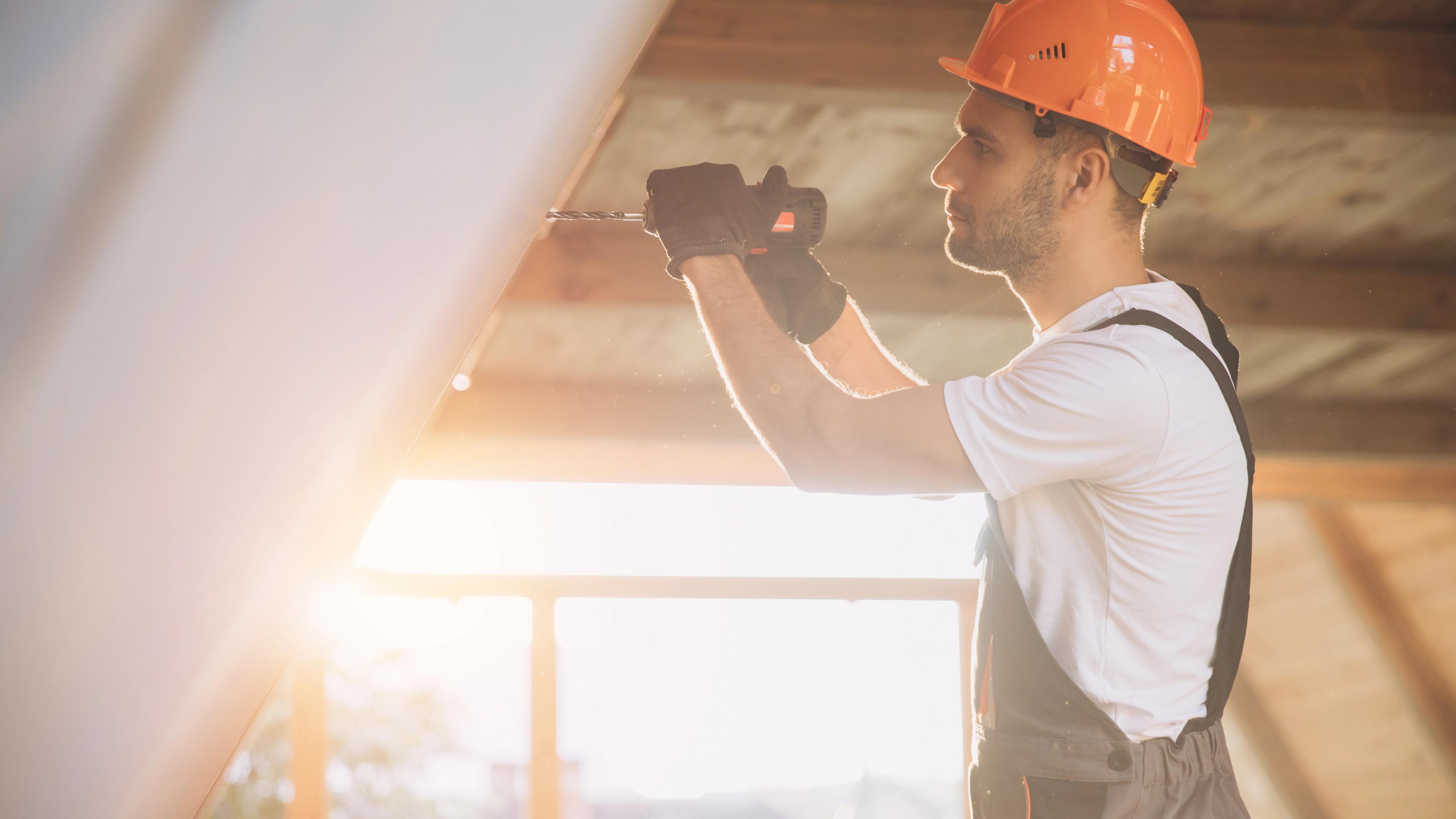 Arbeiter auf der Baustelle