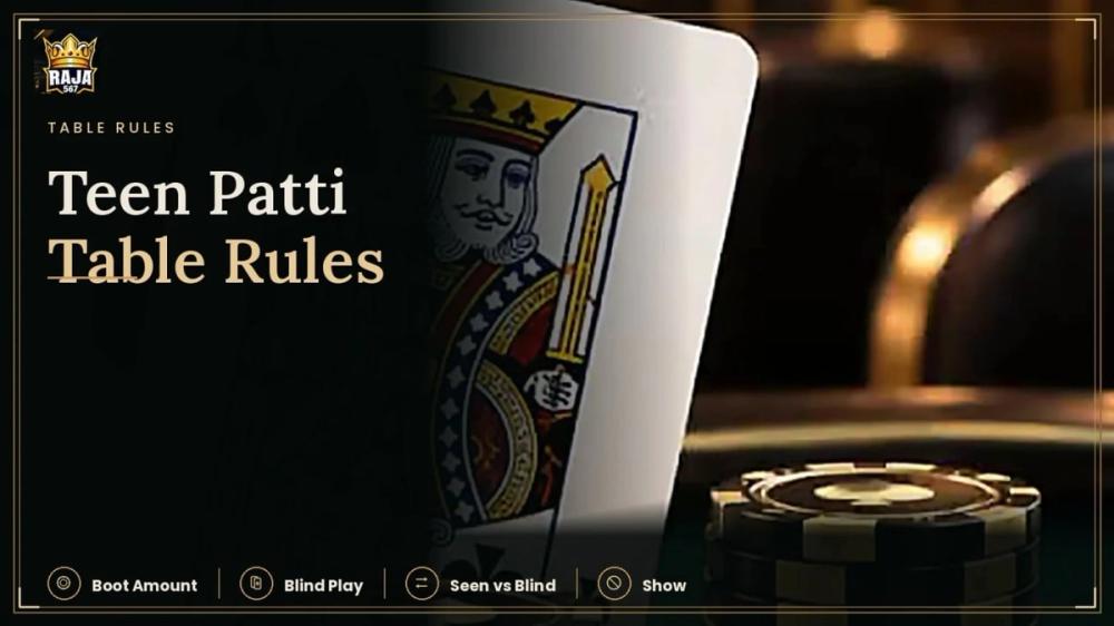 Teen Patti Betting Terms & Table Rules All Players Must Know