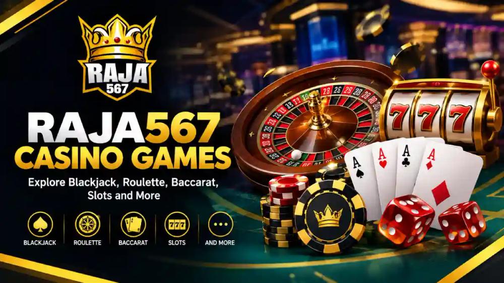 Raja567 Casino Games: Explore Blackjack, Roulette, Baccarat, Slots and More