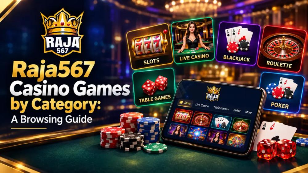 Raja567 Casino Games by Category: A Browsing Guide