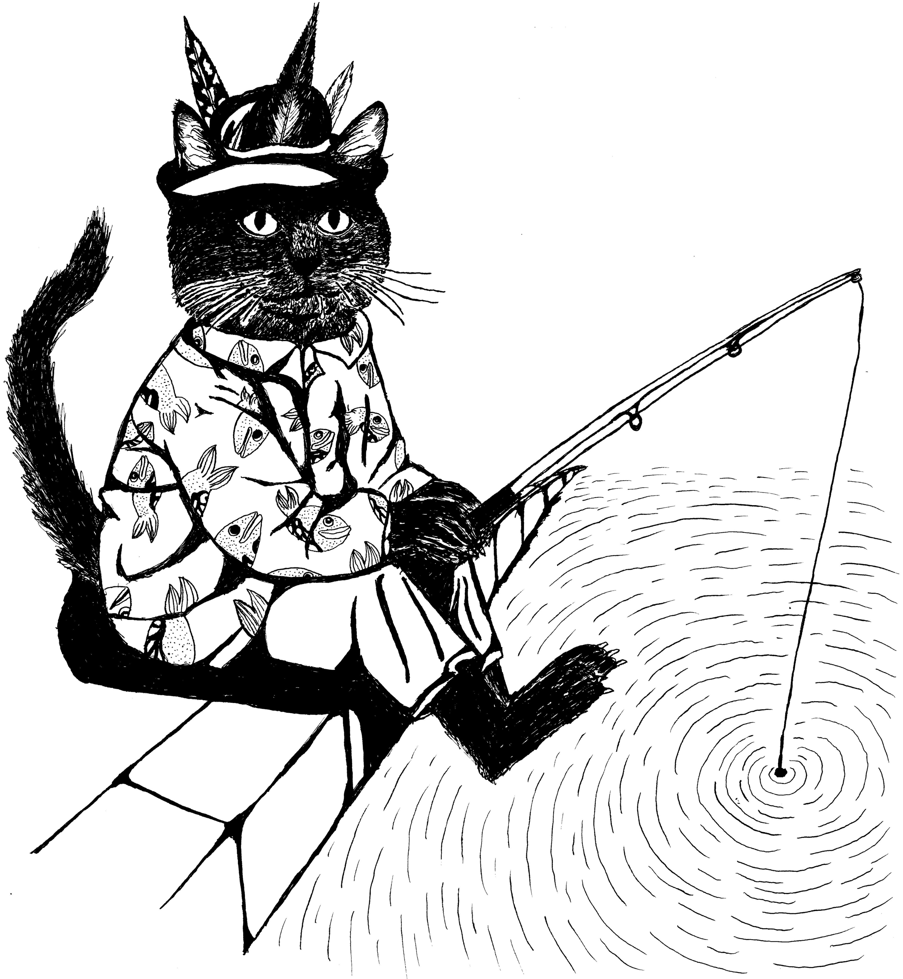 Pêcheur de trou noir