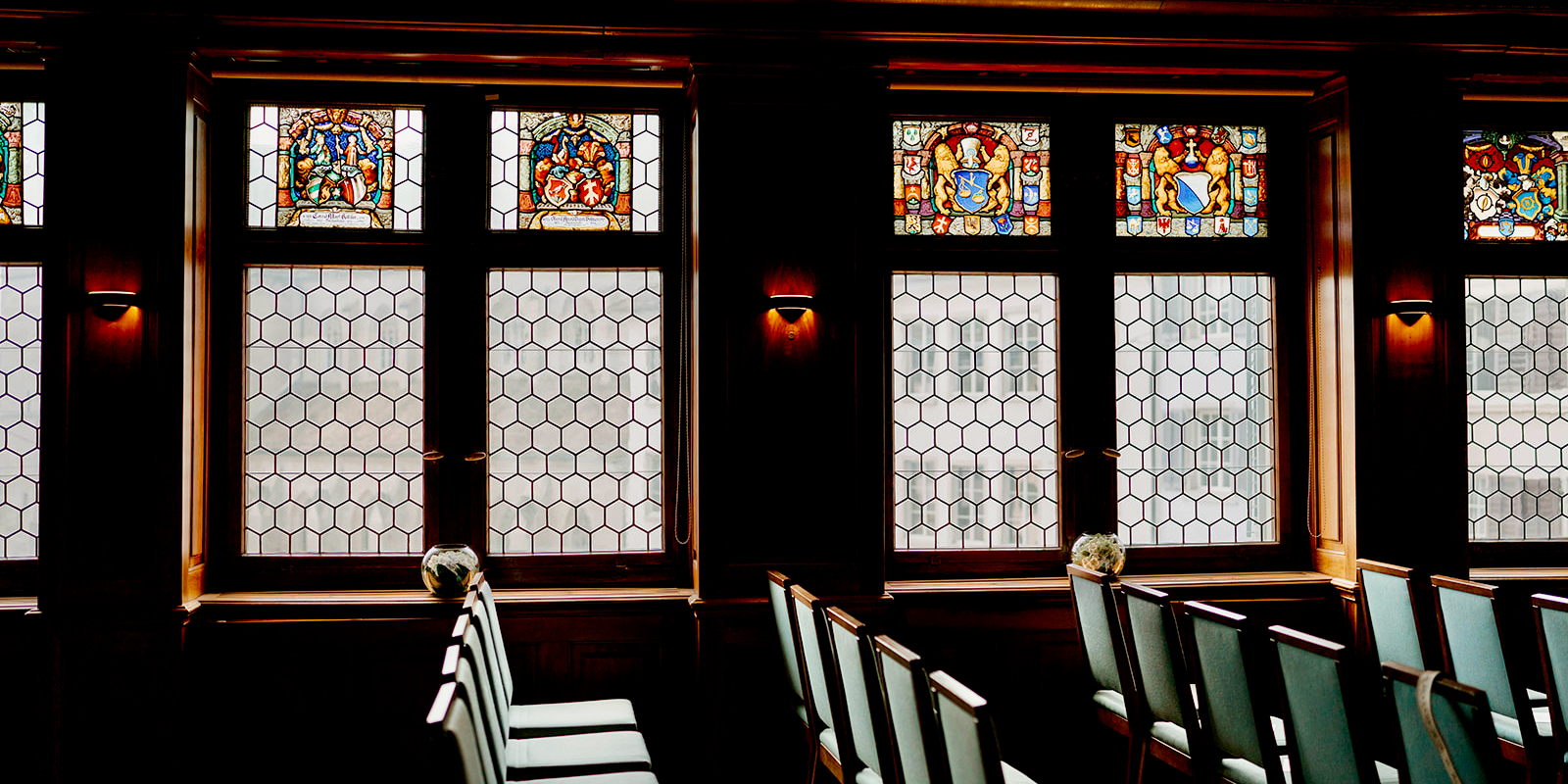 This is a picture of a beautiful interior wedding venue.