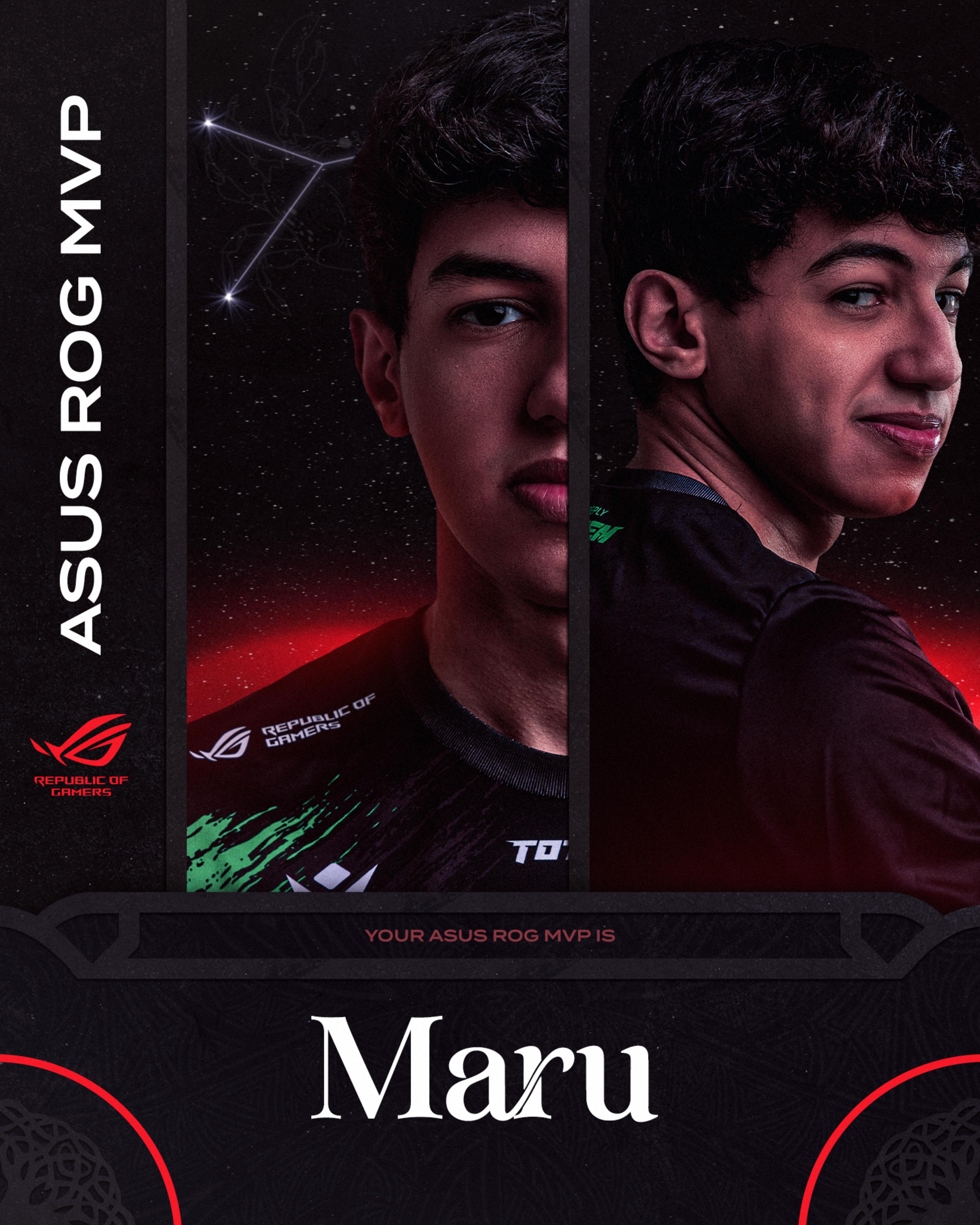 ASUS ROG MVP winner graphic for Maru