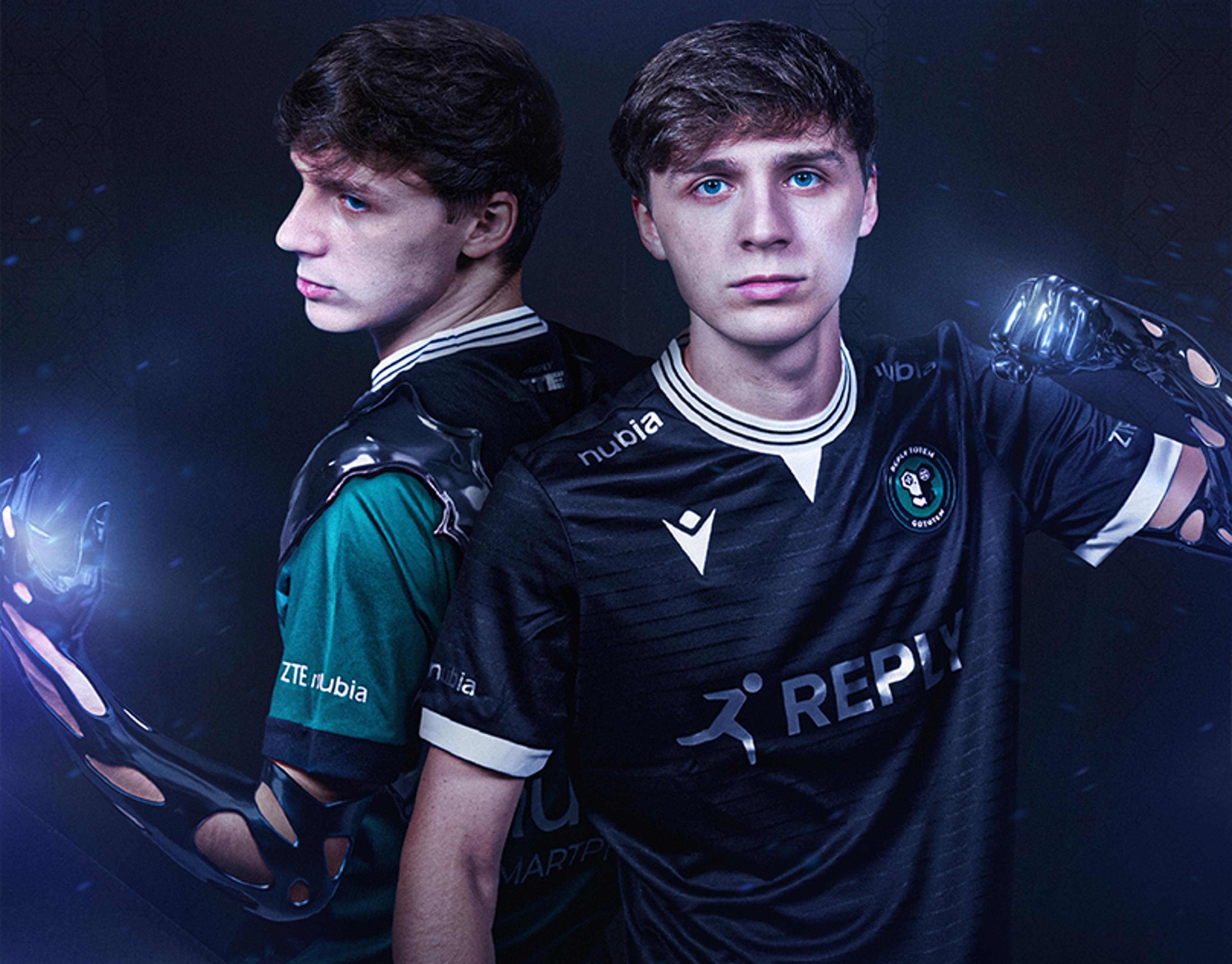 Two images of Maury: on the left, he’s wearing the green 2025 Reply Totem jersey as he’s being consumed by the symbiote; on the right, he’s fully taken over, wearing the 2025 World Finals jersey.