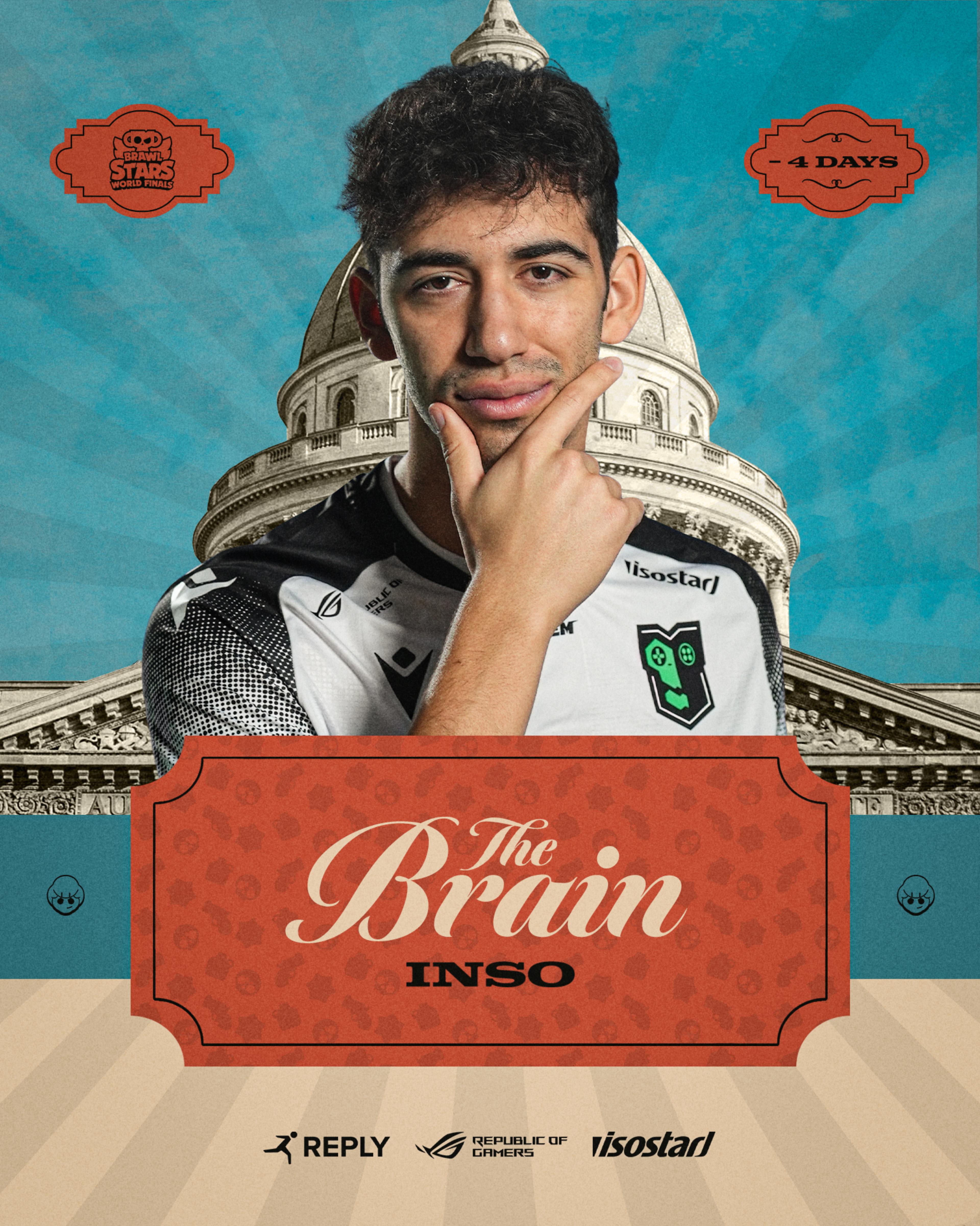 World Finals Countdown graphic -4 days - THE BRAIN - INSO