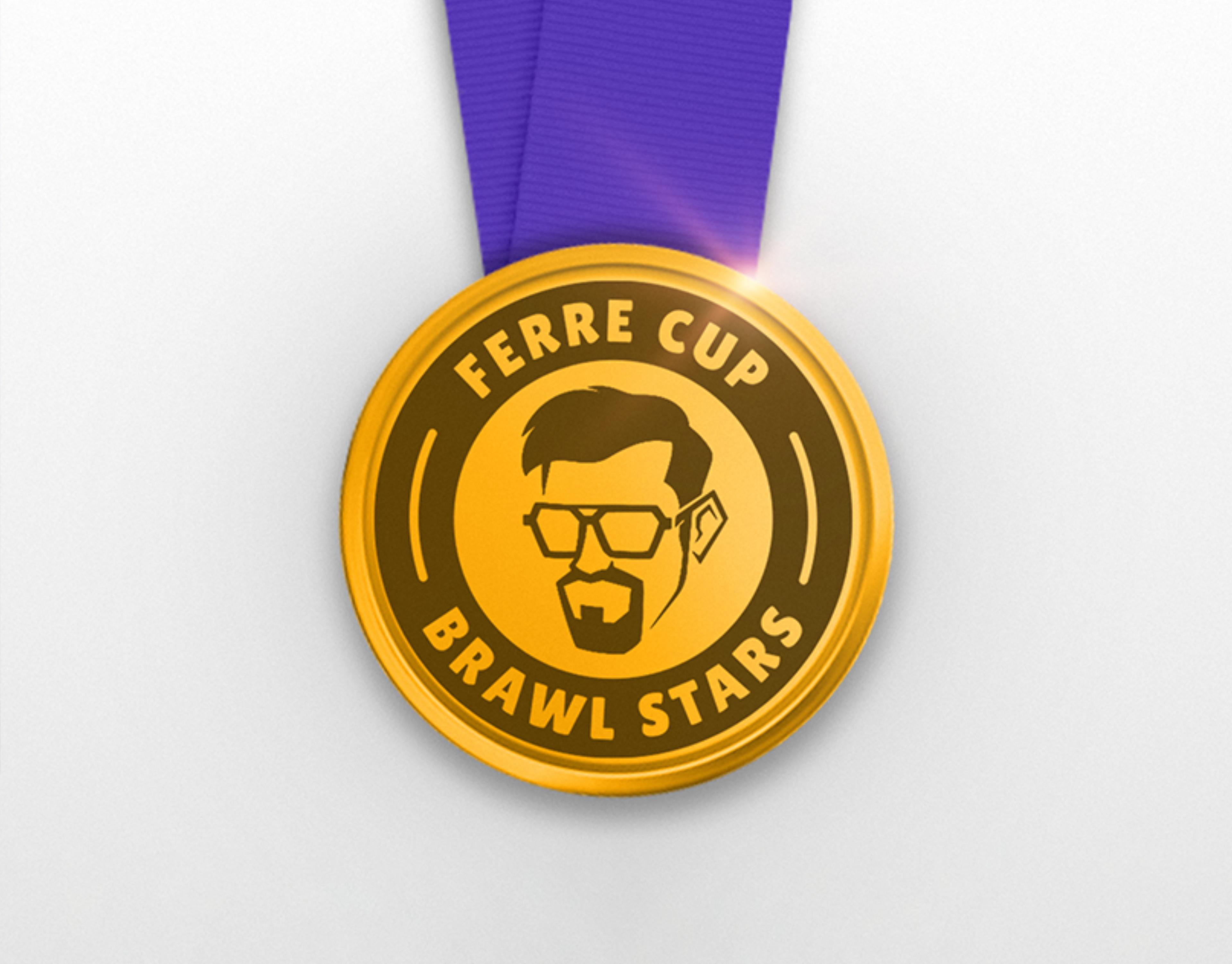 A gold medal with the Ferre Cup logo