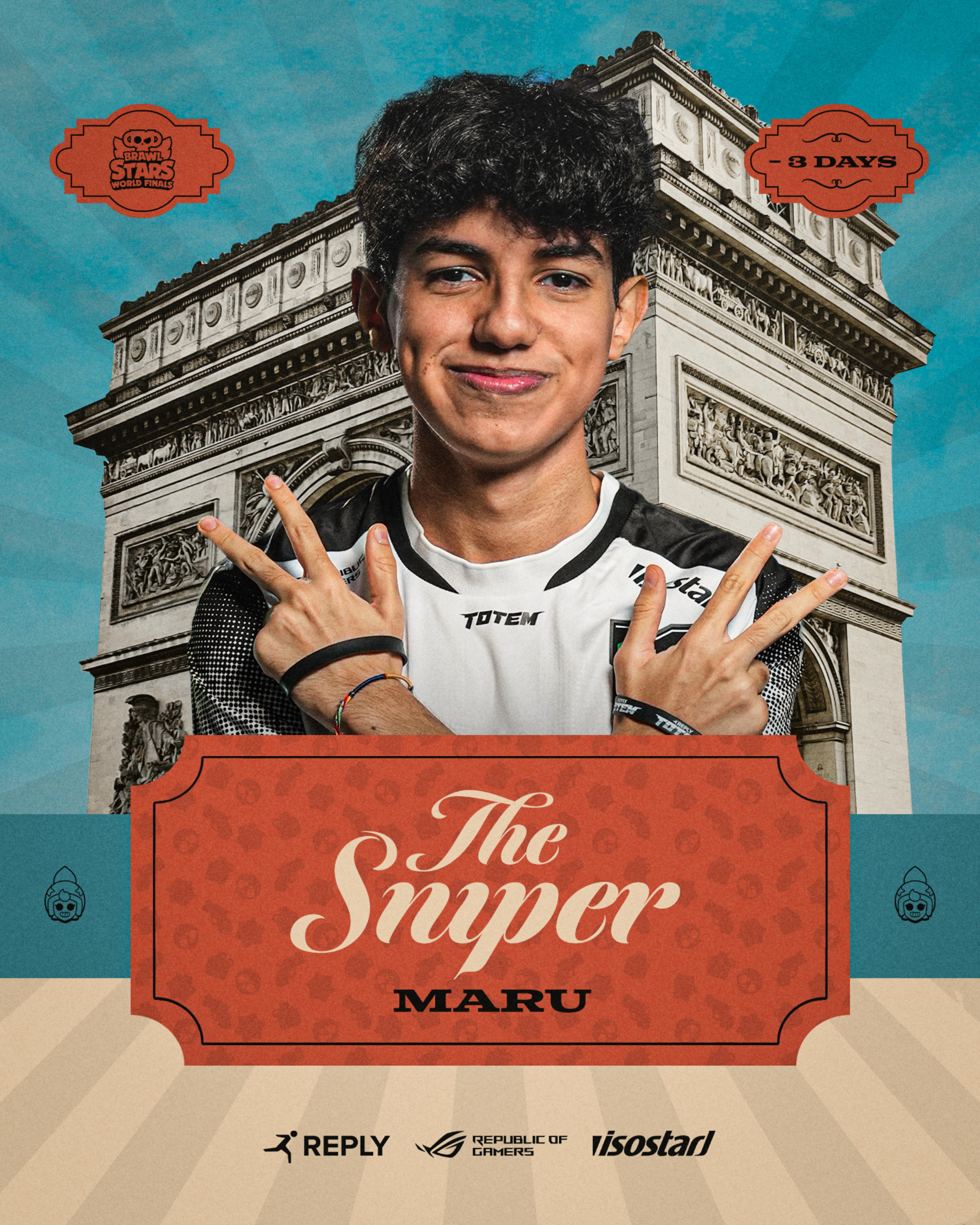 World Finals Countdown graphic -3 days - THE SNIPER - MARU