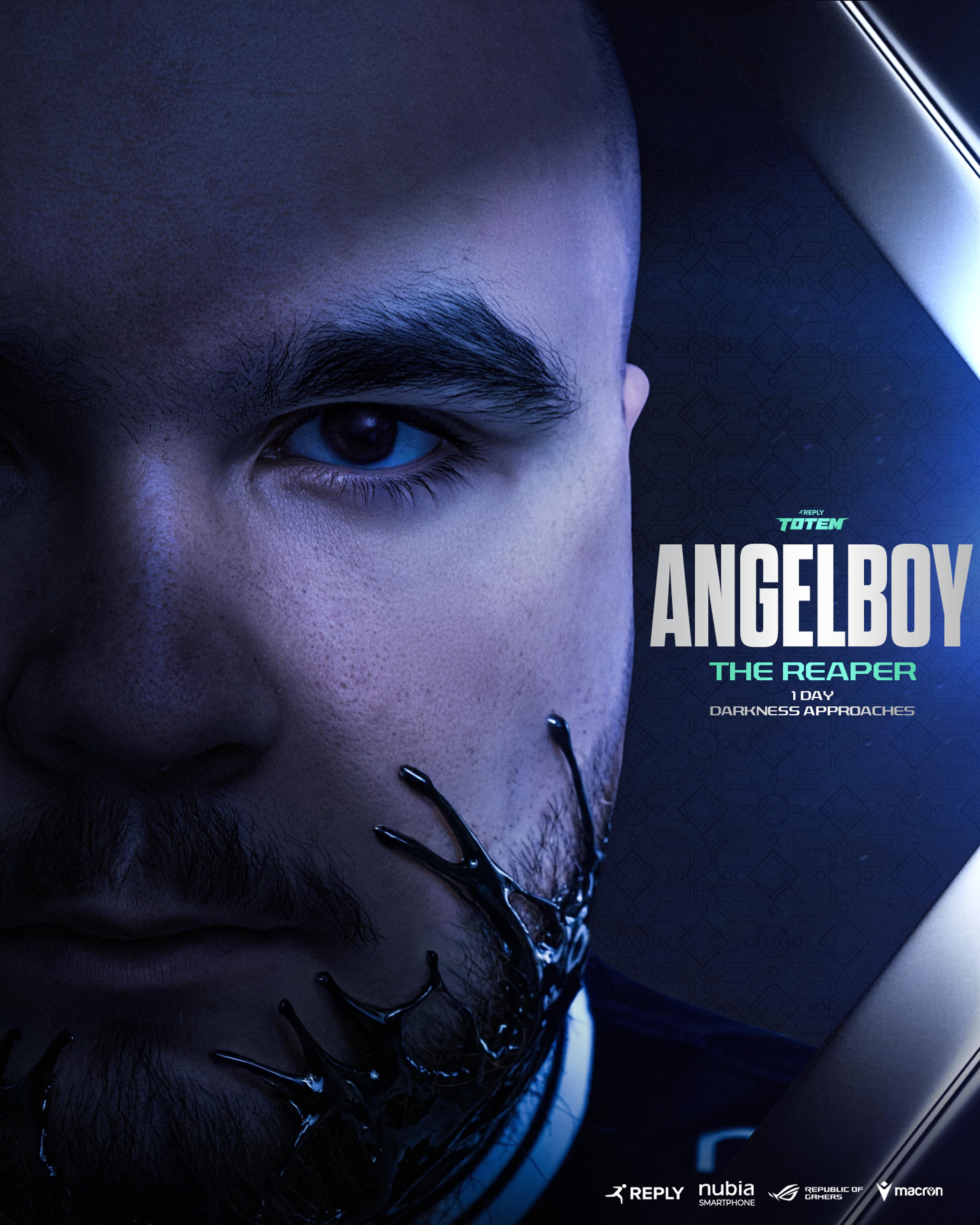 Close up photo of Angelboy being swallowed by the symbionte Angelboy THE REAPER - 1 DAY - DARNKESS APPROCHES