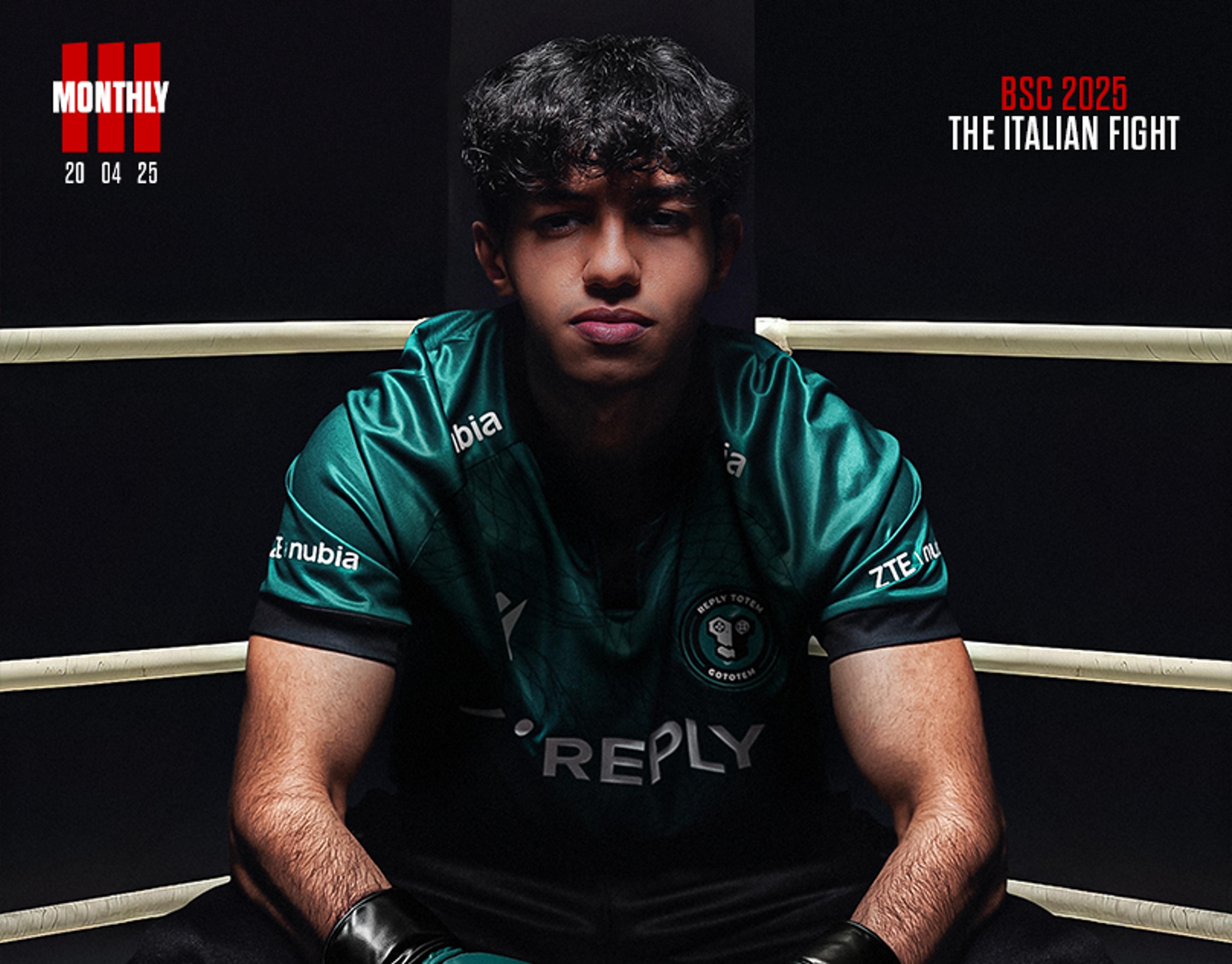 Image of "Maru" sitting in a corner of a boxing ring, a reference to the movie Creed 3