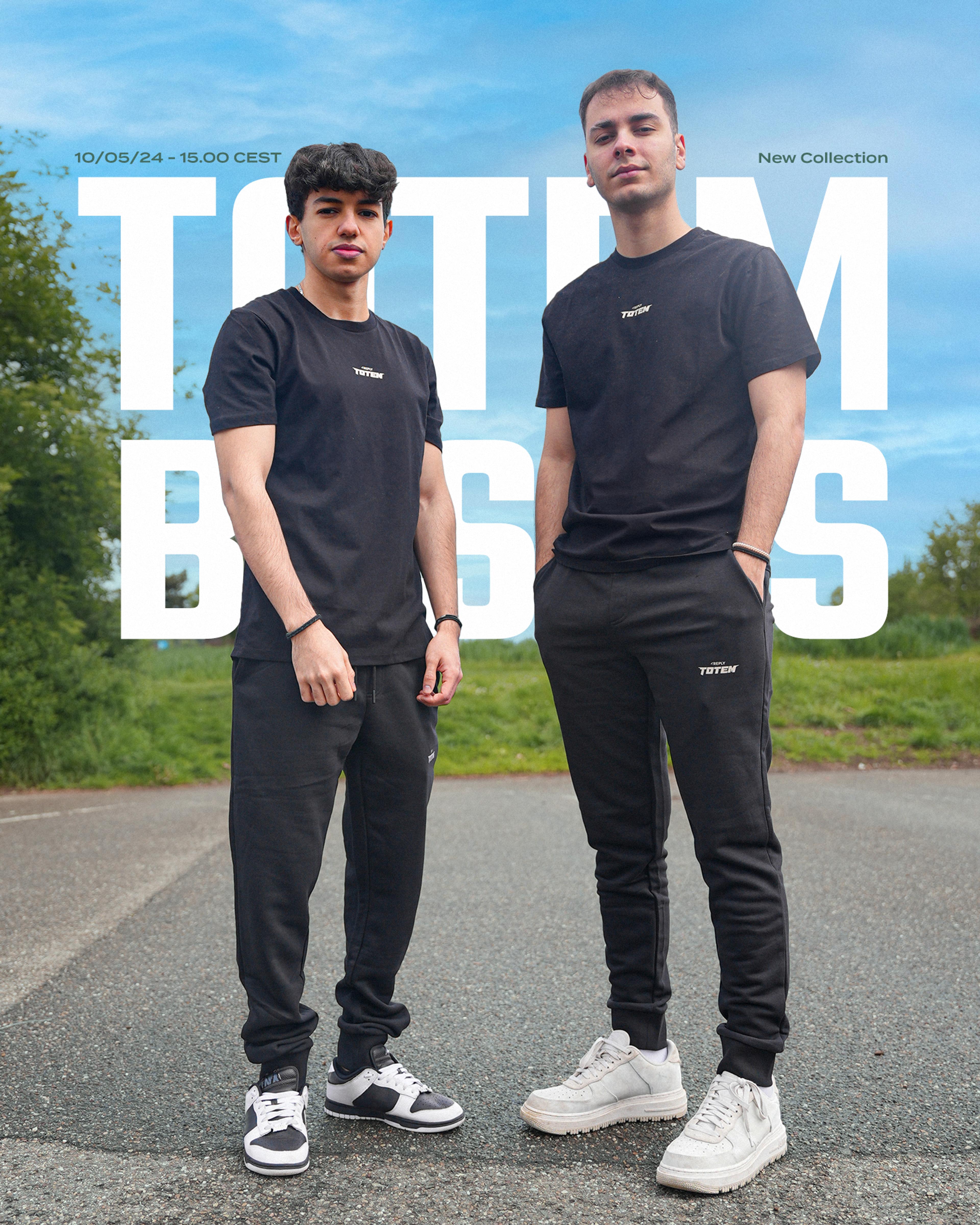 Maru and Ikaoss with the "Totem Basics" Black T-Shirt and Pants