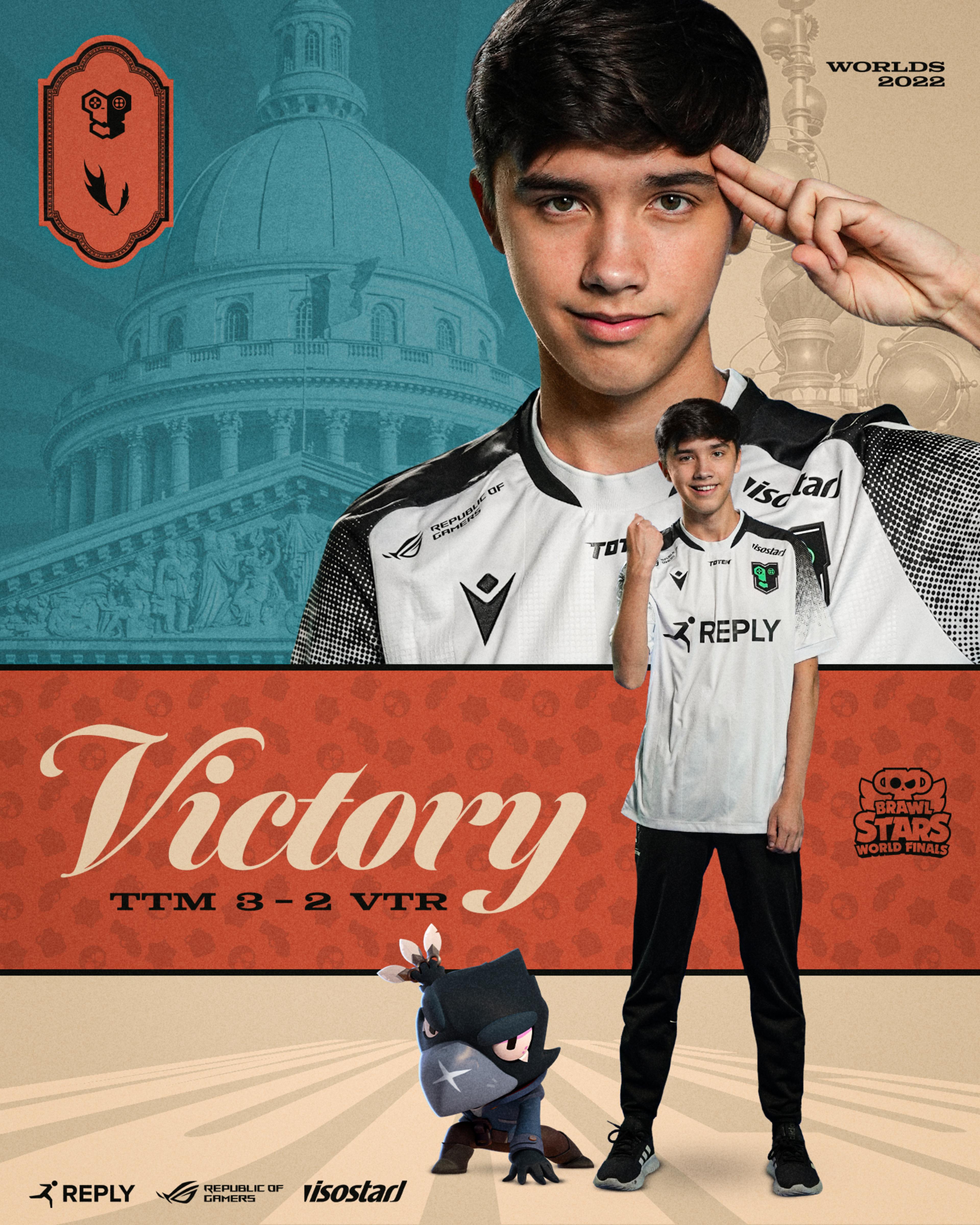 Victory graphic vs Vatra Gaming featuring Joker and the character "Crow"