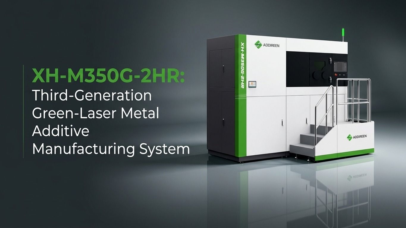 Addireen uses green lasers for dense pure copper parts