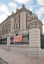 Outside the Cooper Hewitt Smithsonian Design Museum