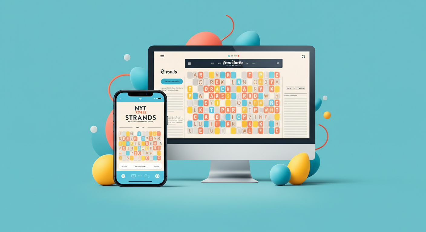 NYT Strands game accessible on mobile and desktop for free