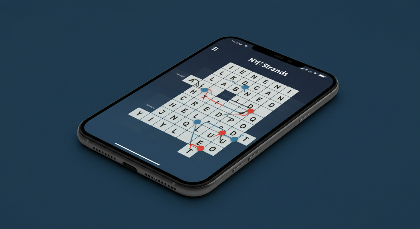 Step-by-step guide showing how to play NYT Strands game
