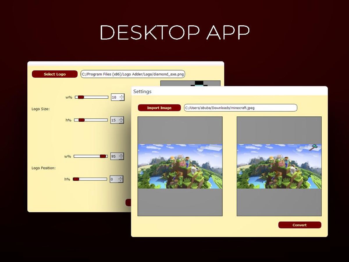 Automated Logo Branding App