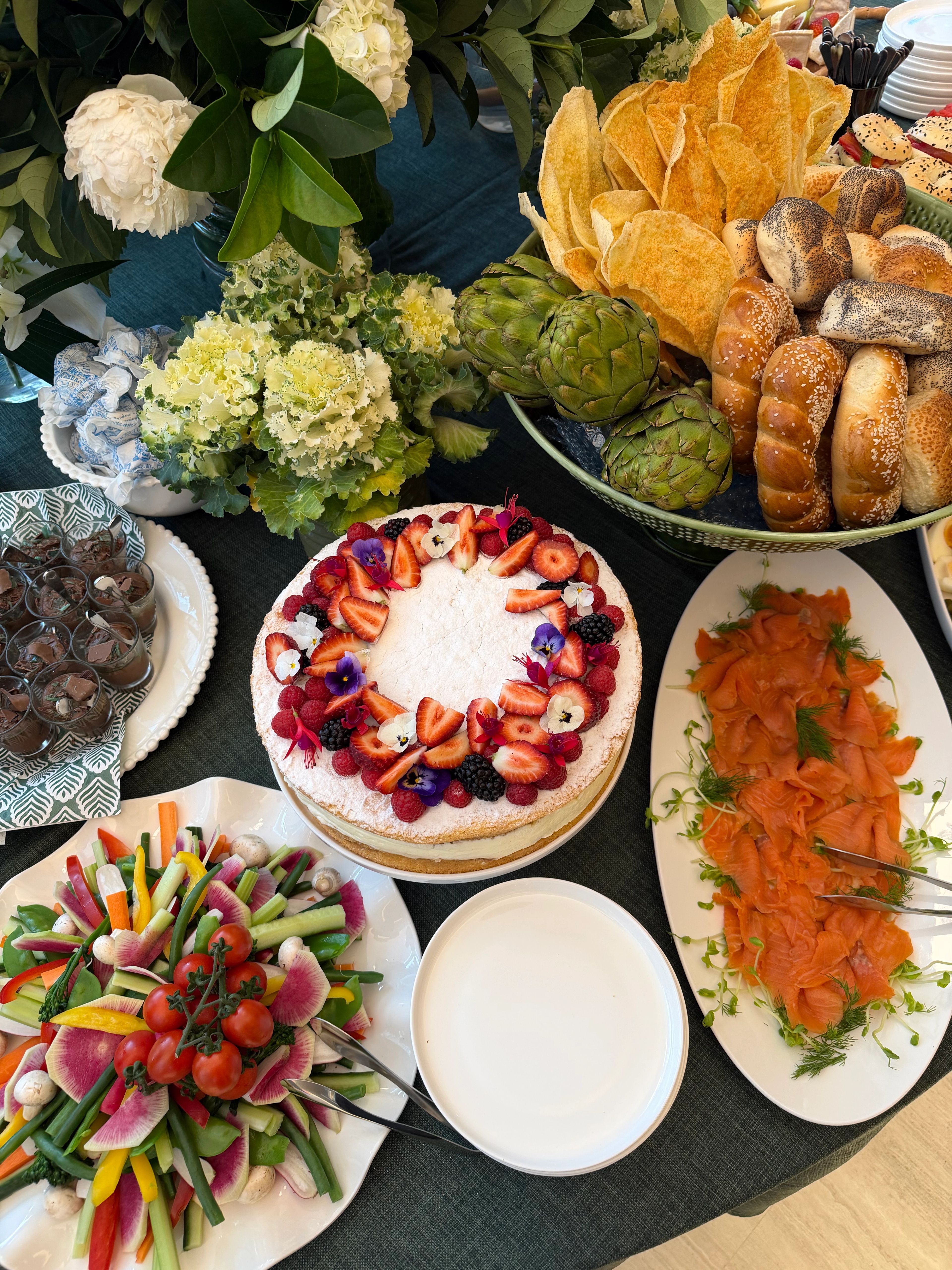 Canapés — a sample of the menu