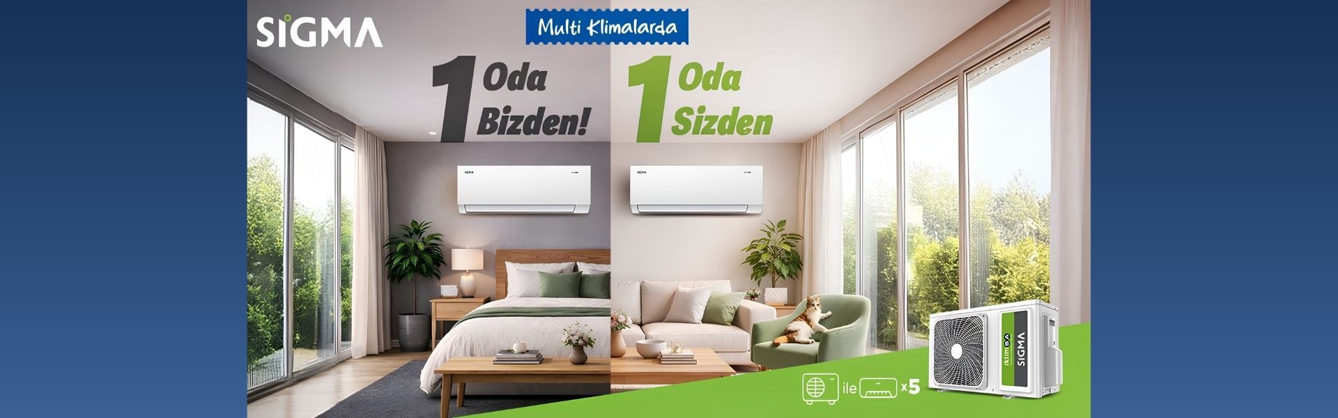 Multi Sistem Klimalarda 1 Adet İç Ünite İklimsa'dan