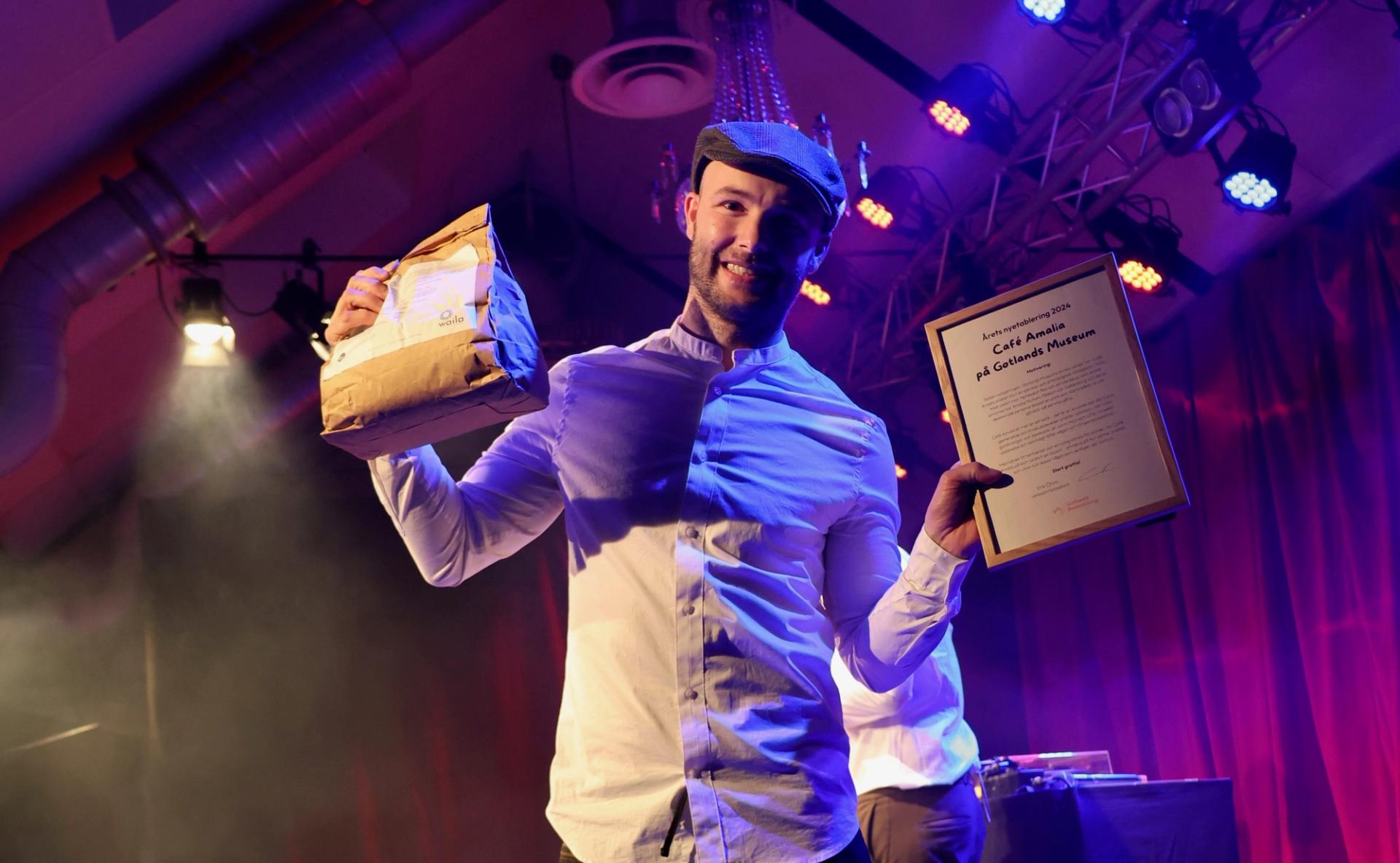 Café Amalia på Gotlands Museum tog hem priset för Årets nyetablering 2024.