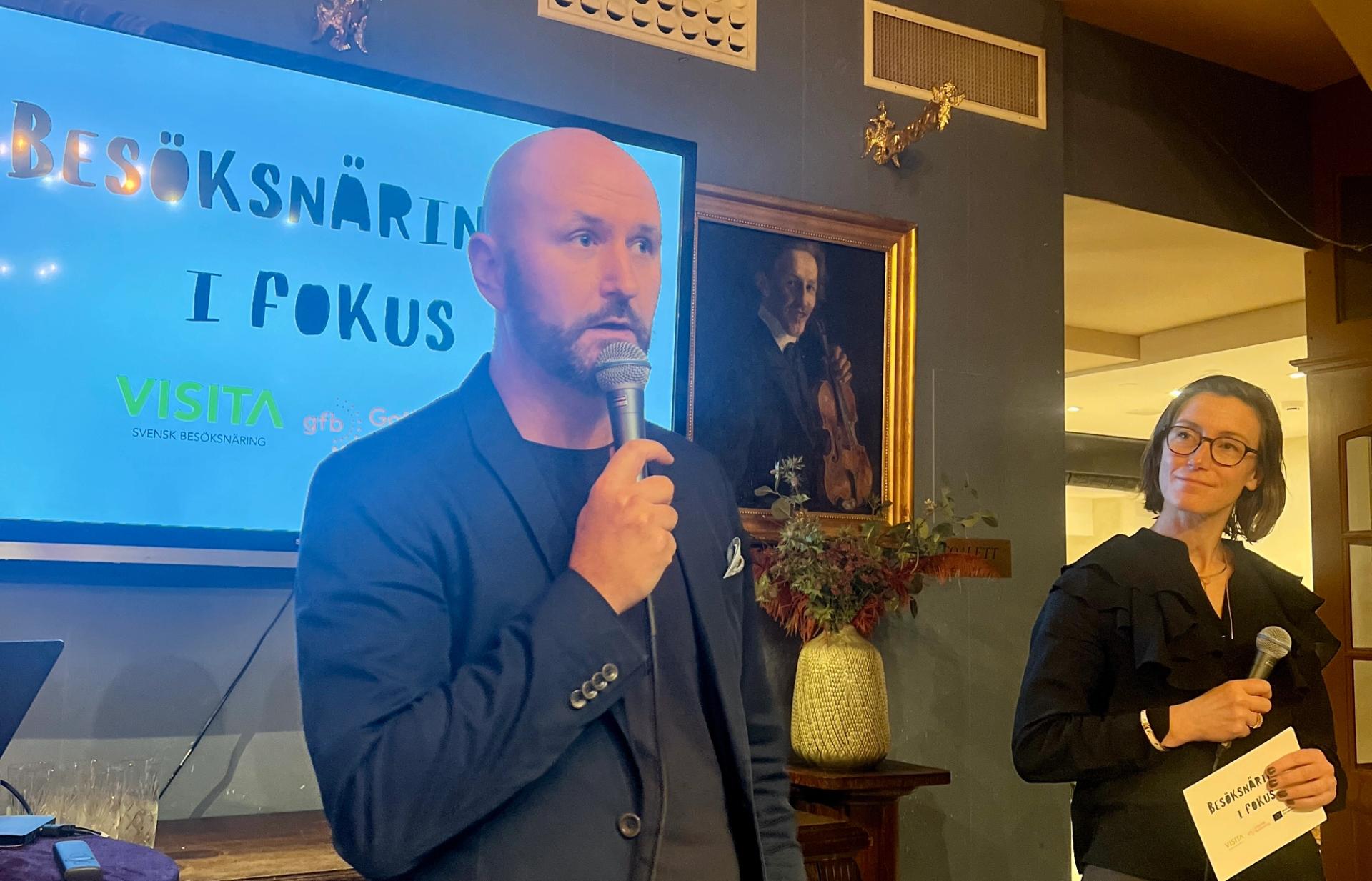 Erik Öhrn och Hedvig Wilander på Besöksnäringen i Fokus.