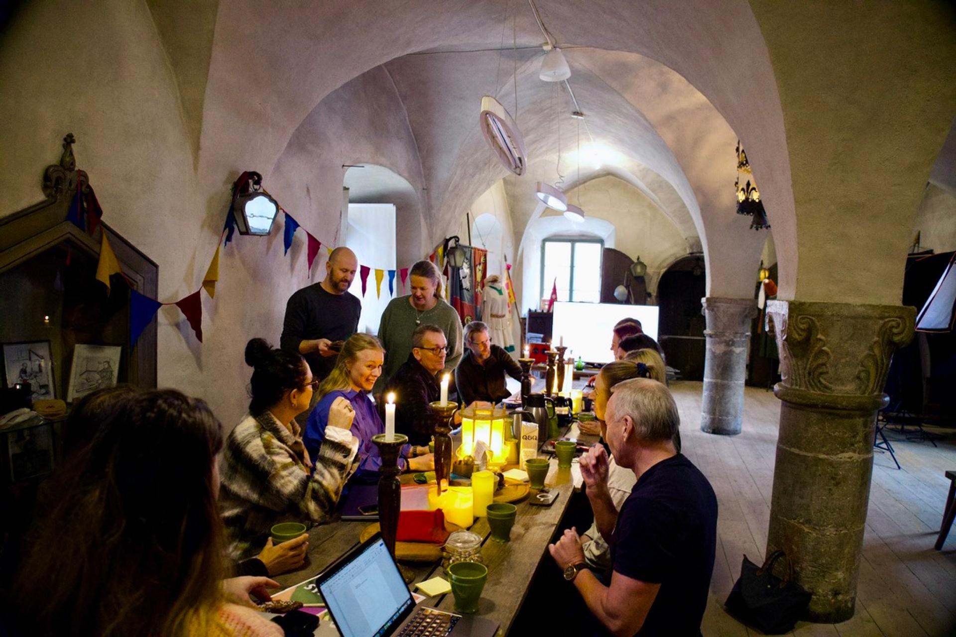 Evenemangsnätverket på Medeltidsveckans kontor.