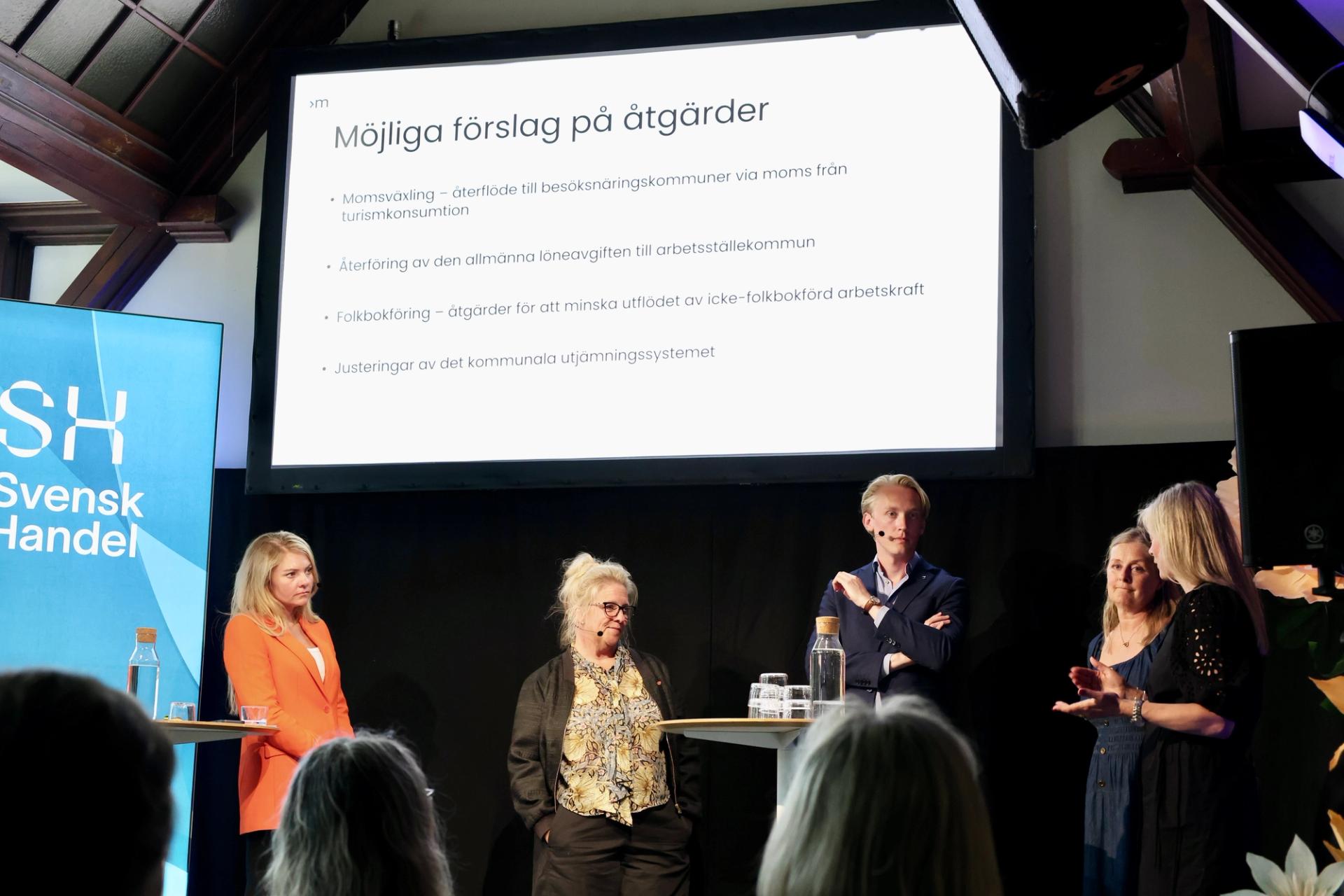 Meit Fohlin var en av flera politiker som deltog i debatten. 