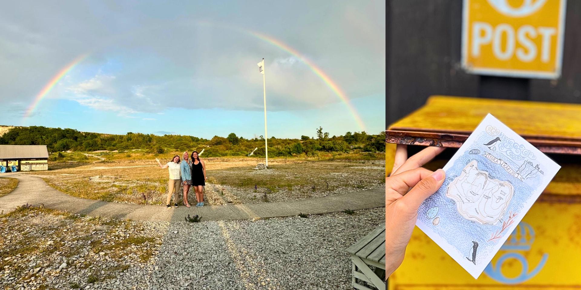 Sustainable Teamet och Stora Karlsö vykort skapat av gotländska designern Erika Åberg