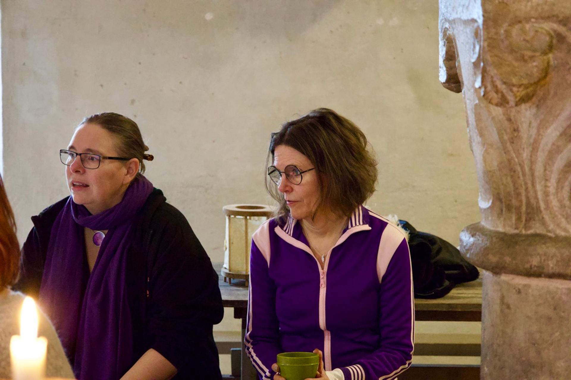 Simone Duvander, Medeltidsveckan, och Mia Stuhre, ansvarig för Medeltidsveckan.