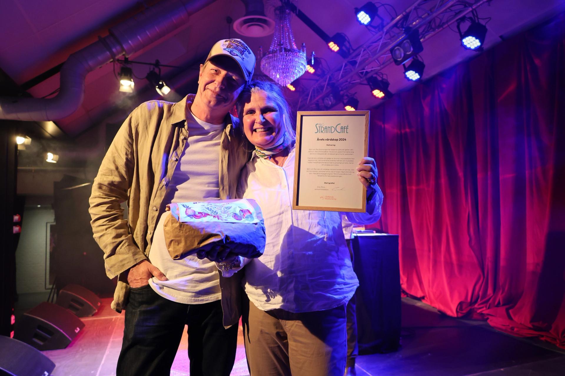 Fårö Strandcafé prisades för Årets värdskap.