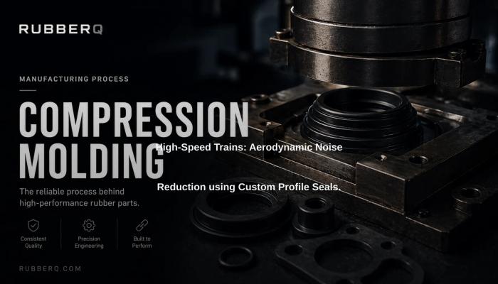 High-Speed Trains: Aerodynamic Noise Reduction using Custom Profile Seals.