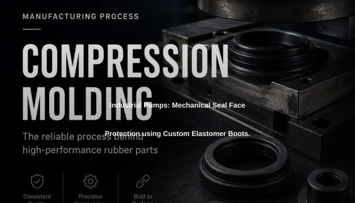 Industrial Pumps: Mechanical Seal Face Protection using Custom Elastomer Boots.