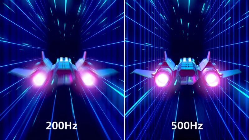 500Hz refresh rate for ultra-smooth, brilliant imagery