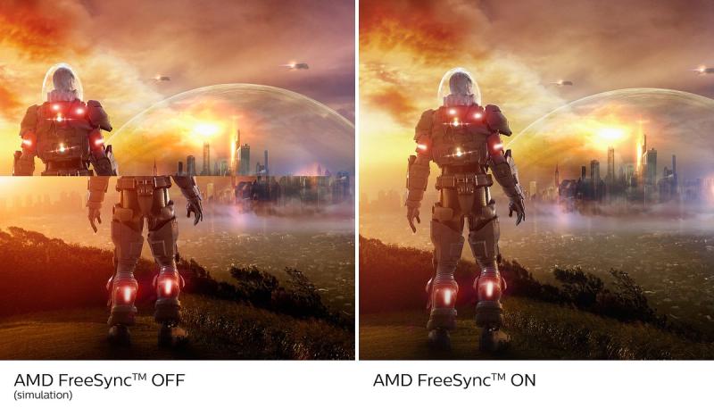 AMD FreeSync™ Premium; tear-free, stutter-free, fluid gaming