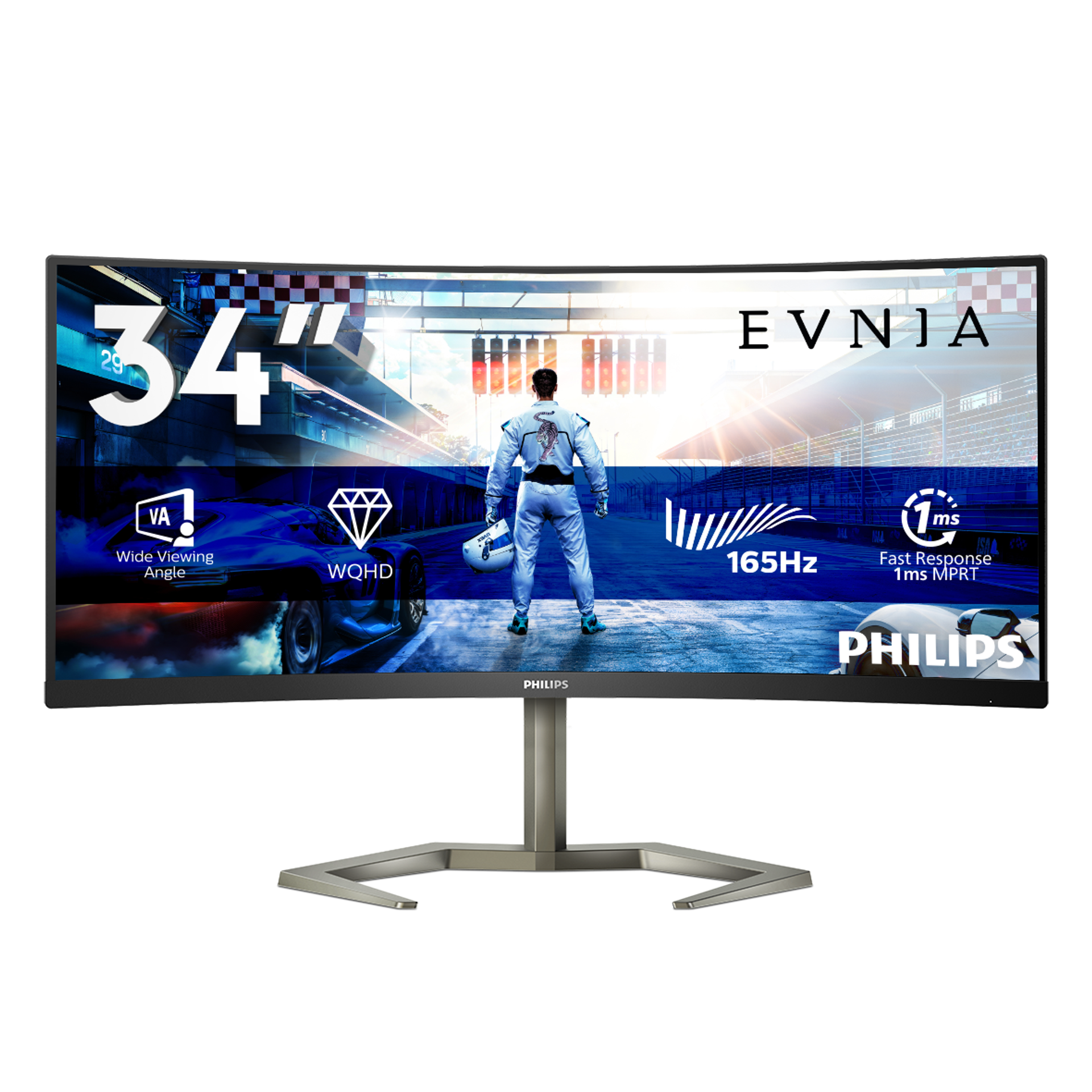 Curved Gaming Monitor 34M1C5500VA Moniteurs gaming WQHD