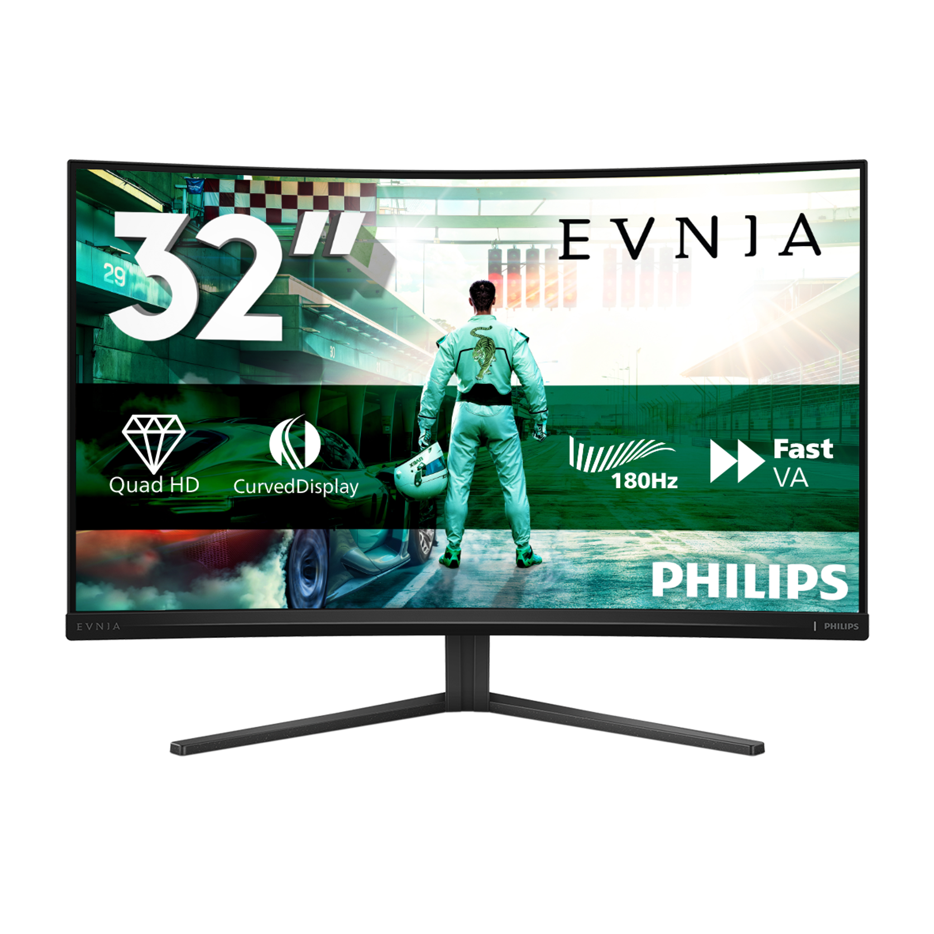 Curved Fast VA Gaming monitor 32M2C3500L Moniteur gaming Quad HD