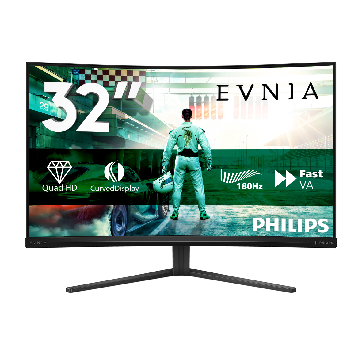 Curved Fast VA Gaming monitor 32M2C3500L Moniteur gaming Quad HD