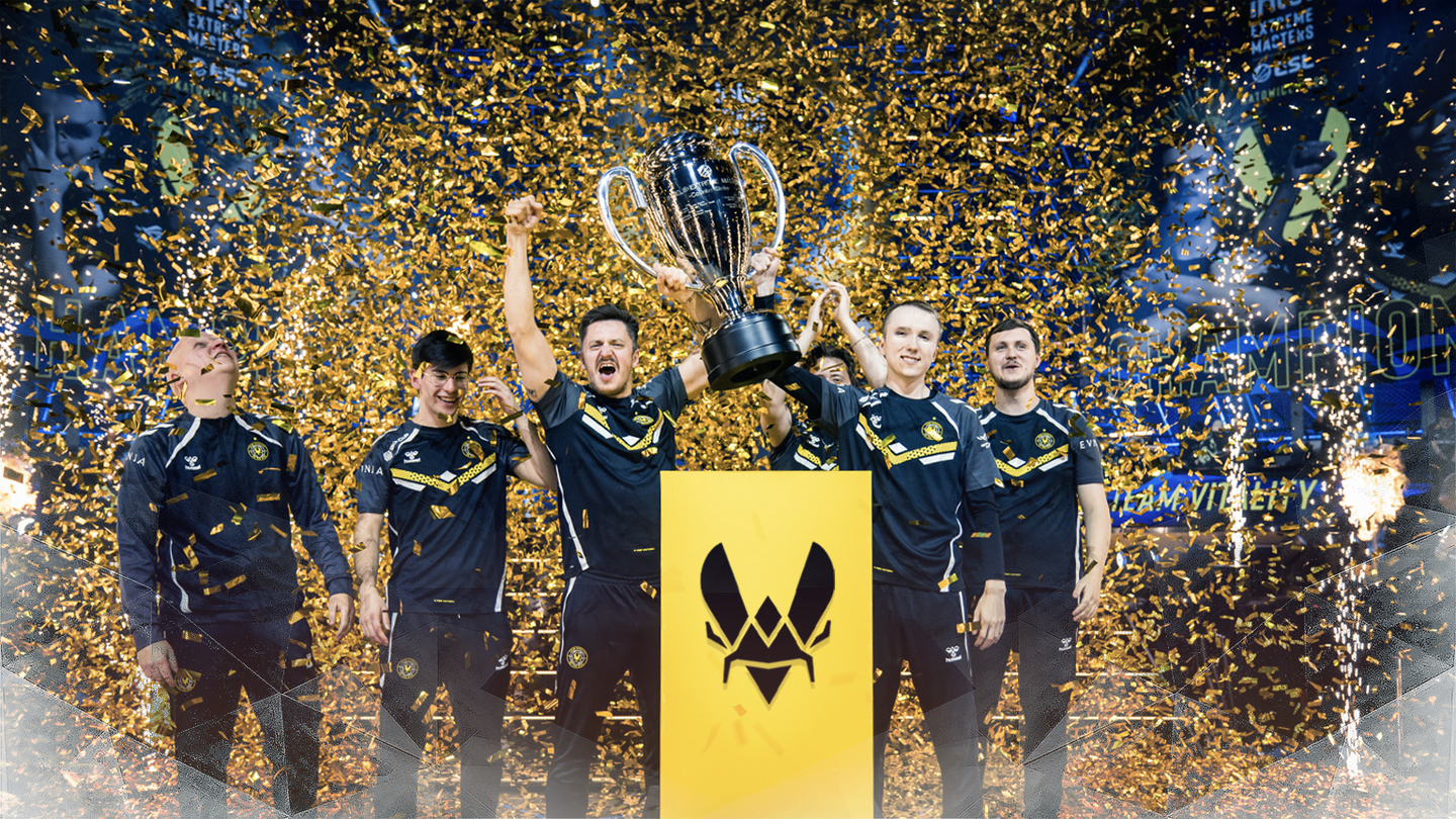 Joueurs de Team Vitality célébrant leur victoire