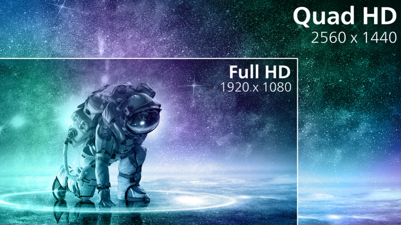 Imágenes CrystalClear con Quad HD de 2560 x 1440 píxeles