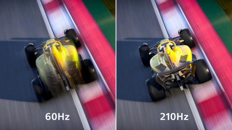 210Hz 刷新率,呈现超流畅、绚丽的图像