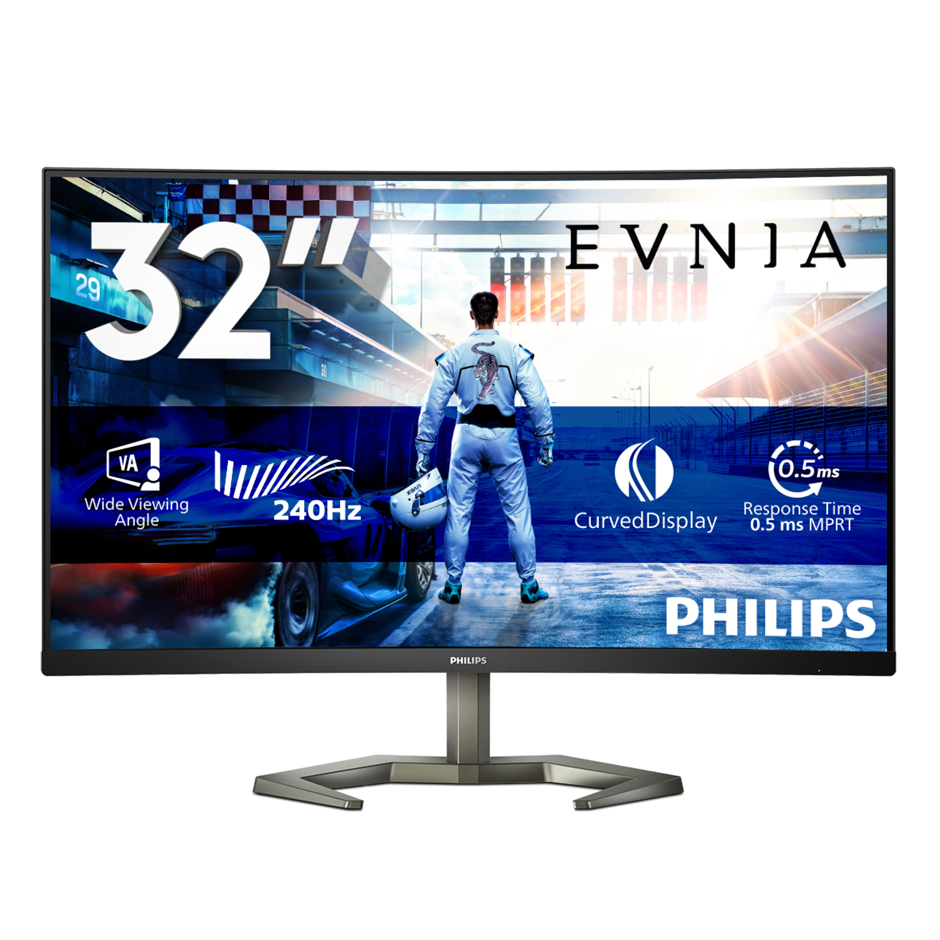 Curved Gaming Monitor 32M1C5200W Monitor de gaming Full HD